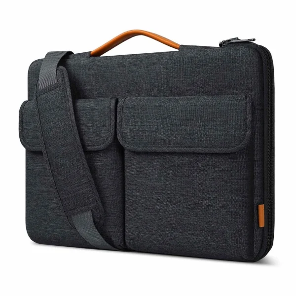 Túi Đeo Vai inateck EdgeKeeper Bảo Vệ 360 Macbook Pro 14 inch Black Gray LB03008