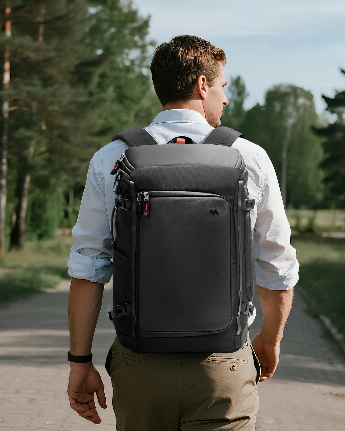 Balo Du lịch inateck Large Splashproof Carry-On Travel Backpack Cho Laptop 17-inch BPX31 40L - Ảnh 6