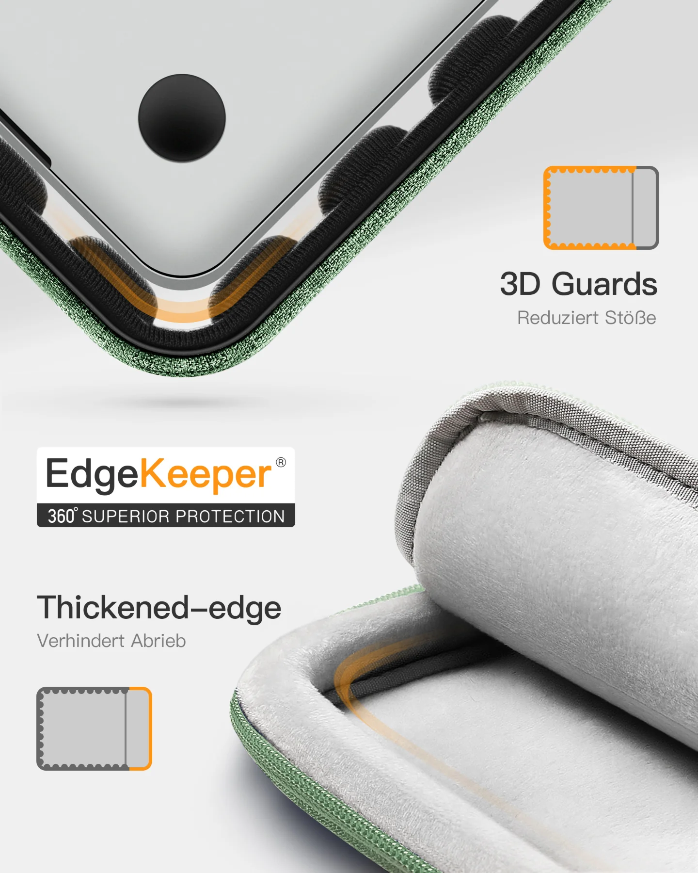 Túi Chống Sốc inateck EdgeKeeper 360° S1 Cho Laptop 14 inch/MacBook Air 15 inch LB01006-15 - Ảnh 28