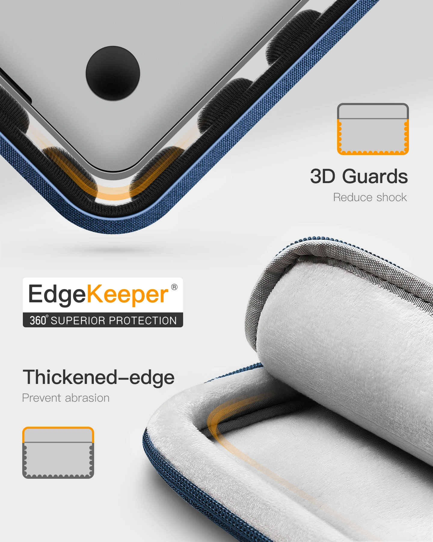 Túi Chống Sốc inateck EdgeKeeper 360° S2 Cho Laptop/MacBook Pro 15/16 inch LB01011-16 - Ảnh 25